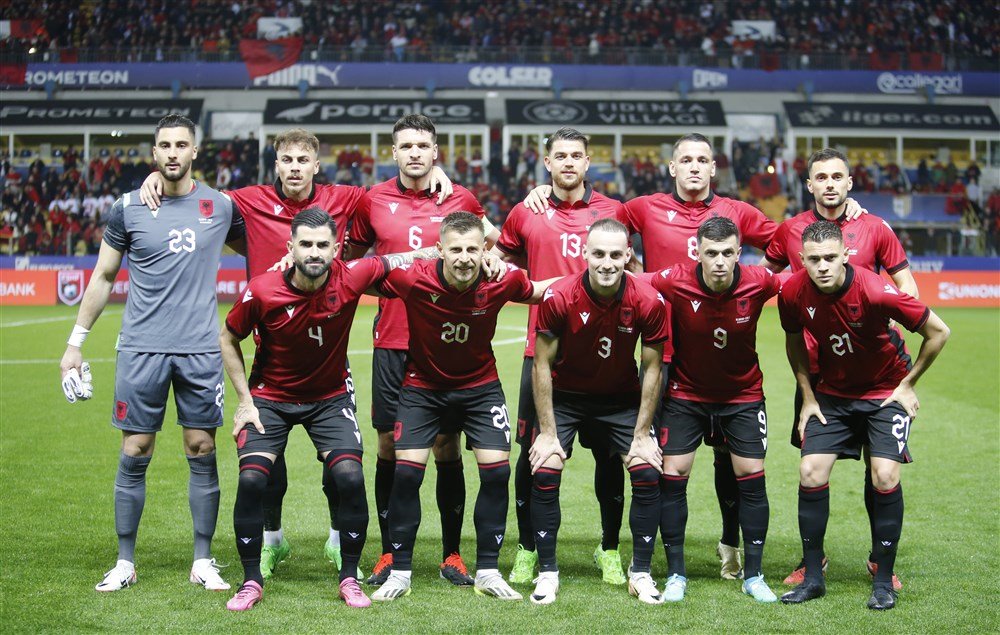 team photo for Albania